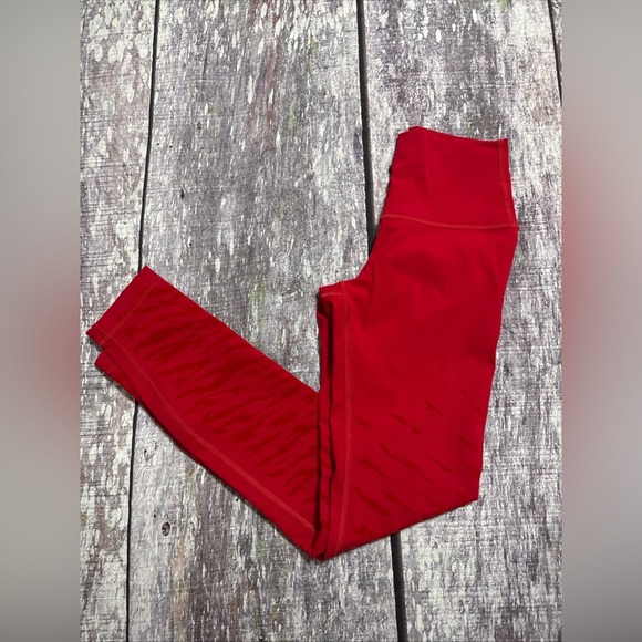 Lululemon Lunar New Year Red Leggings Size 2 - Picture 1 of 8